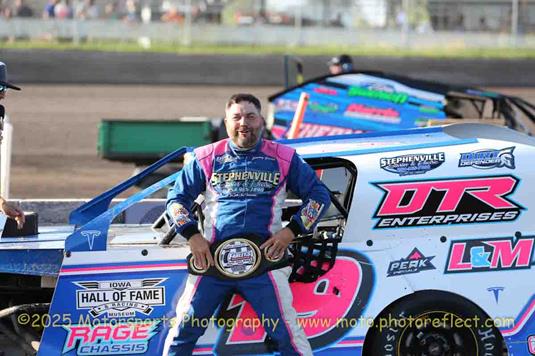 Jimmy Gustin dominates the night with three feature wins at Boone Speedway