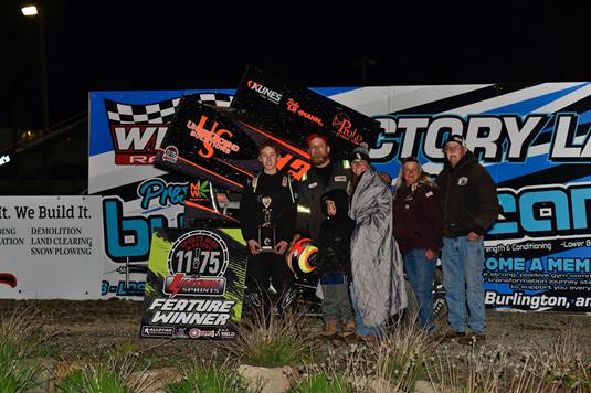 Richards Scores First 11-75 Lightning Sprints Win On Dick Colburn Classic; Klemko Chalks Up Wisconsin Wingless Victory