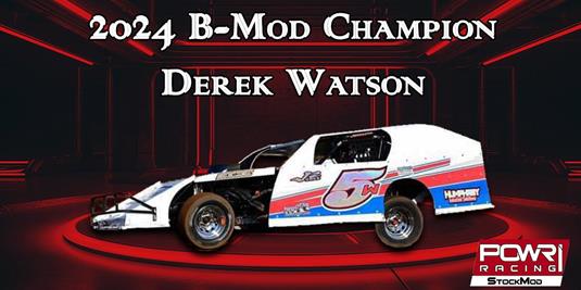 Derek Watson Wins Championship in American Powder Coating POWRi B-Mod Division