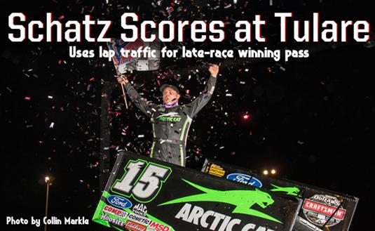 Donny Schatz Charges Late for Sixth Win