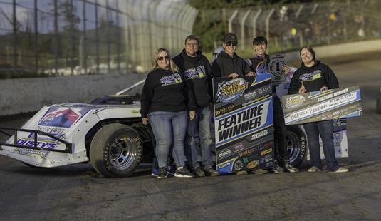 Brayden Brookshire,  Xan Miller, Shane Kerrigan, Landon Pruett win at Grays Harbor Raceway.