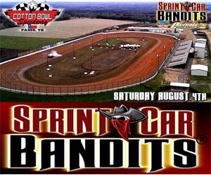 Cotton Bowl Speedway & Sprint Car Bandits Weave Together August 4th Event Date