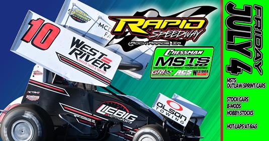 July 4 at Rapid Speedway now $5,000 to win
