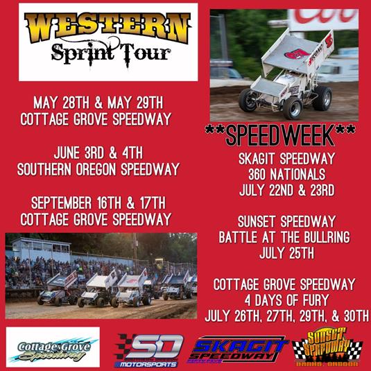 WESTERN SPRINT TOUR COMING SOON TO A TRACK NEAR YOU!!
