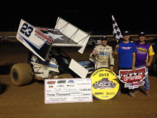 Seth Bergman Picks Up ASCS Gulf South Victory at Cotton Bowl Speedway