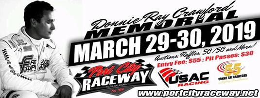 Donnie Ray Crawford Memorial this Friday and Saturday at Port City Raceway
