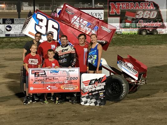 Jason Martin's Late Pass Parks Him in Victory Lane at Junction Motor Speedway!
