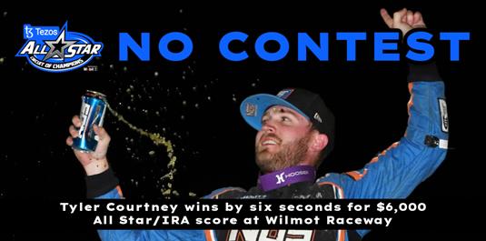 Tyler Courtney wins by six seconds for $6,000 All Star/IRA score at Wilmot Raceway