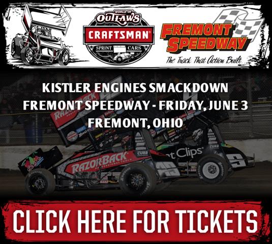 WoO Fremont Speedway June 3 Get Your Tickets!