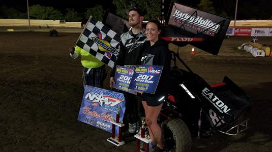 Flud and Pursley Continue Winning Ways During Night 4 of Driven Midwest USAC NOW600 National Series Sooner 600 Week at Creek County Speedway
