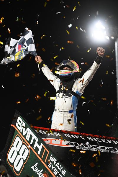 HARD WORK PAYS OFF: Thorson Tops Abreu for First Big Win on National Sprint Car Stage in Gold Cup Prelim