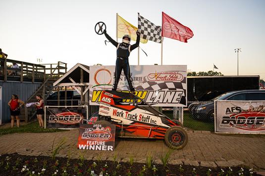 It's Parker Jones Again in Badger Midget Action at Angell Park Speedway
