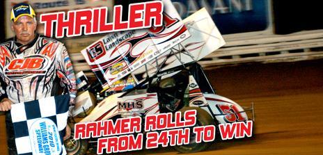 Thriller: Rahmer Rolls from 24th to Win at Williams Grove