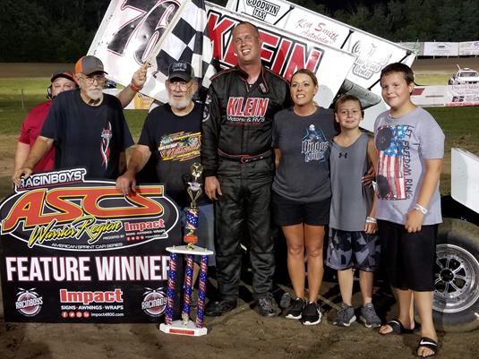 Jay Russell Wins ASCS Warrior Region At U.S. 36 Raceway