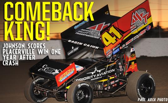 Johnson Returns to Victory Lane, One Year After Accident at Placerville