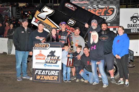 Henderson and Sandvig Find Redemption at Huset’s Speedway for First Win of the Year