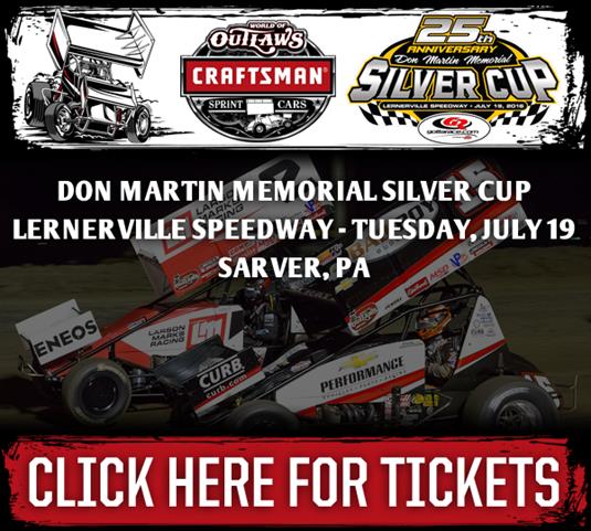 WoO Lernerville Speedway July 9 Tickets on Sale Now!