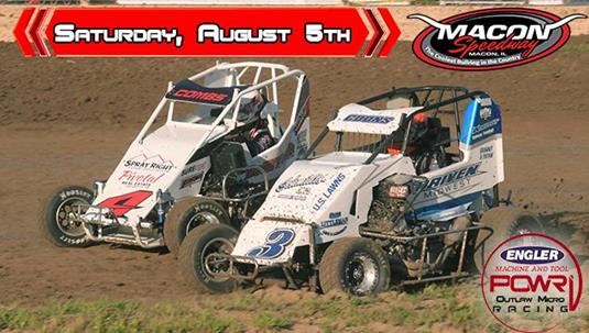 August 5th Macon Speedway Event Approaches for POWRi Outlaw Micro League