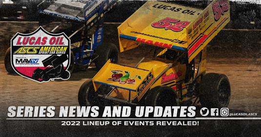 57 Dates And Counting: 2022 ASCS National Lineup Revealed