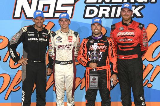 David Gravel Wins “Hard Knox” Night at Knoxville; Buddy Kofoid, Cole Macedo and Daryn Pittman Head for Saturday’s Championship!