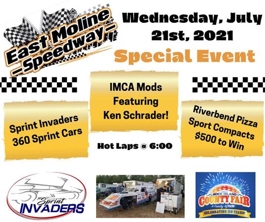 Wednesday is Rock Island County Fair’s East Moline Speedway for Sprint Invaders!