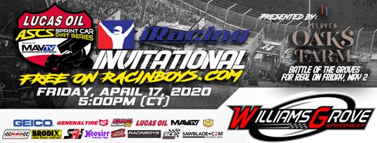 Lucas Oil American Sprint Car Series Goes iRacing This Friday At Williams Grove Speedway