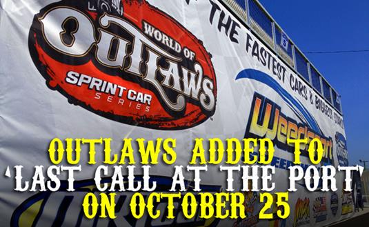 Outlaws Added to Weedsport on Oct. 25