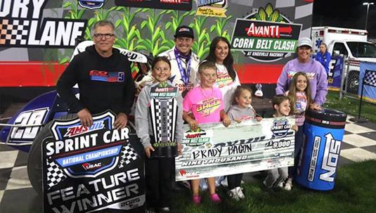 Brady Bacon Wins CornBelt Clash Night One with POWRi WAR-USAC National Sprints at Knoxville Raceway