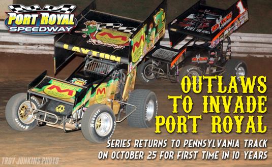 World of Outlaws STP Sprint Cars to Invade Port Royal Speedway on Saturday, Oct. 25