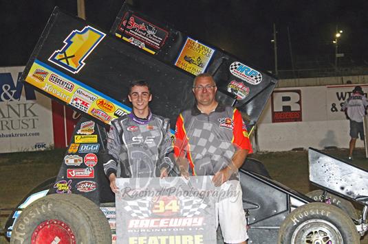 Giovanni Scelzi Sweeps Sprint Invaders Event During Debut at 34 Raceway