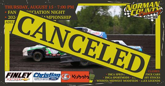 CANCELED: Thursday, August 15 – Fan Appreciation Night | 2024 Season Championship