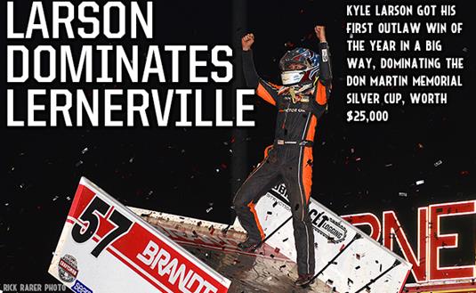 Kyle Larson Dominates Silver Cup at Lernerville for $25,000 Payday