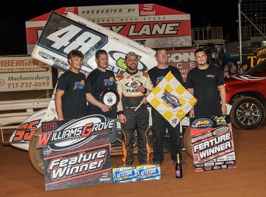 Milestone Conquered: Hartlaub Scores Emotional First 410 Sprint Car Win