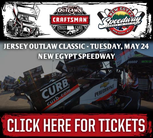 WoO New Egypt Speedway May 24 Tickets On Sale Now