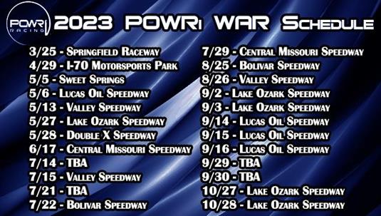 24 POWRi WAR Sprint League Events Slated for 2023 Competition