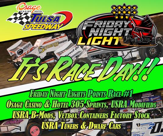 It's RACE DAY at Osage Casino & Hotel Tulsa Speedway!!