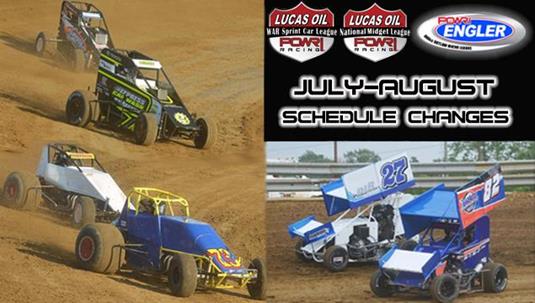 POWRi Leagues July-August Schedule Alterations