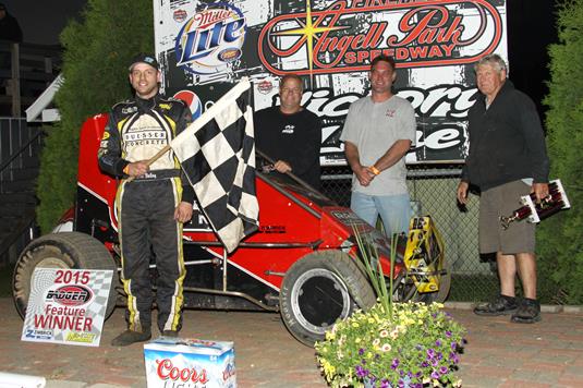 "Balog Scores Record Setting Angell Park Win"          “Two division victory & 65-year old track record fall”