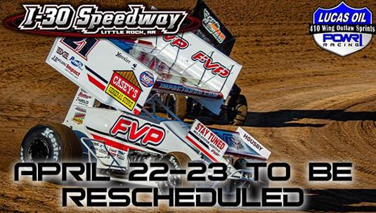 I-30 Speedway with POWRi 410 Wing Outlaw League Postponed