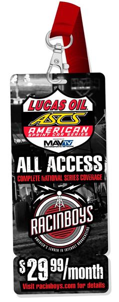 RacinBoys All Access Providing Live Video of Winged Sprint Cars, Non-Wing Sprint Cars and Micro Sprints This Weekend