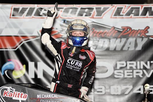 Cale Coons scores the checkered flag the second time this year!