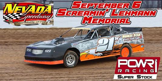 POWRi Super Stocks to Earn National Points at Nevada Speedway’s ‘Screamin Lehmann’