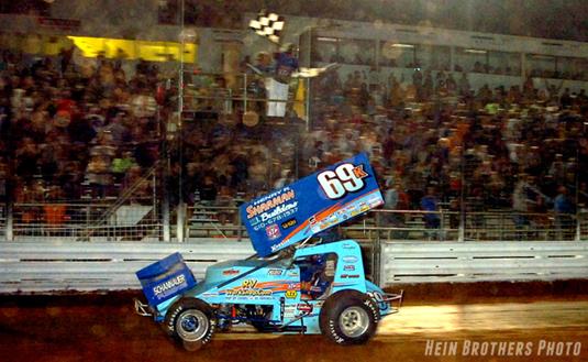 Kreitz Edges Dietrich to Lead Pennsylvania Posse Sweep in World of Outlaws STP Sprint Car Event at Williams Grove