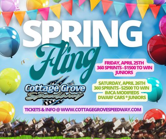2 NIGHTS OF 360 SPRINT CAR ACTION UP NEXT AT COTTAGE GROVE SPEEDWAY!!