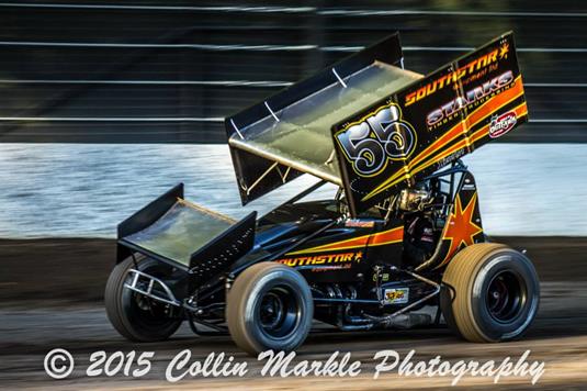 Starks Battles Back from High Draw During Opening Weekend at Winter Heat Sprint Car Showdown