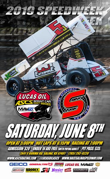 Salina Speedway Rounds Out 2019 Speedweek For Lucas Oil American Sprint Car Series National Tour