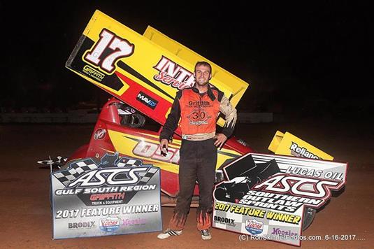 Tankersley Produces ASCS Gulf South Region Win for Seventh Straight Season