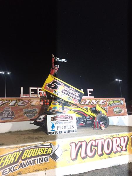 Cisney Earns First Sprint Car Win Since 2014 During First-Ever Race at Lernerville