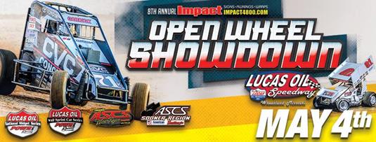 8th annual Impact Signs Awnings & Wraps Open Wheel Showdown returns to Lucas Oil Speedway on Saturday