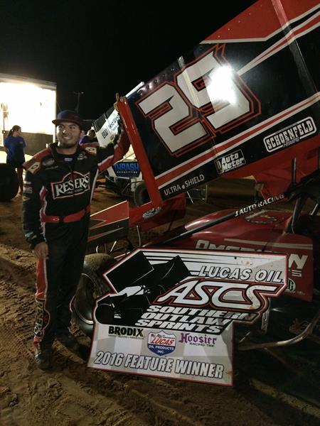 Kyle Amerson Leads It All For First ASCS Southern Outlaw Sprint Triumph